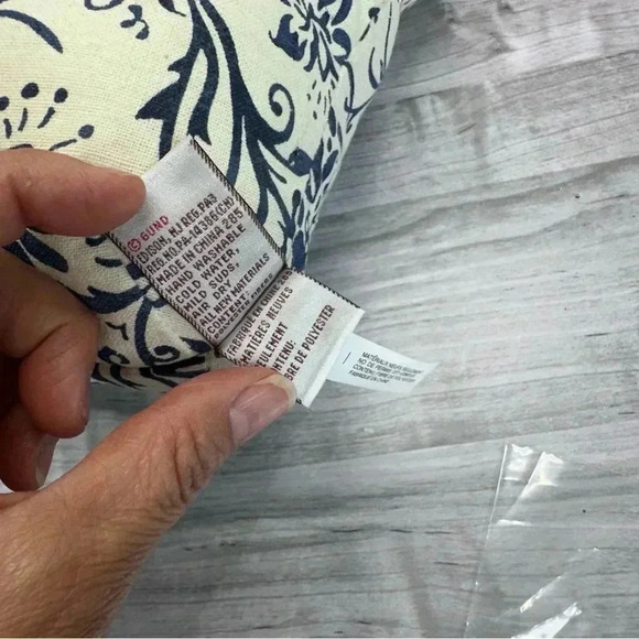 Gund Marabella 320562 Blue Corduroy Paisly Bear Stuffed Animal Toy with tag - Picture 7 of 13